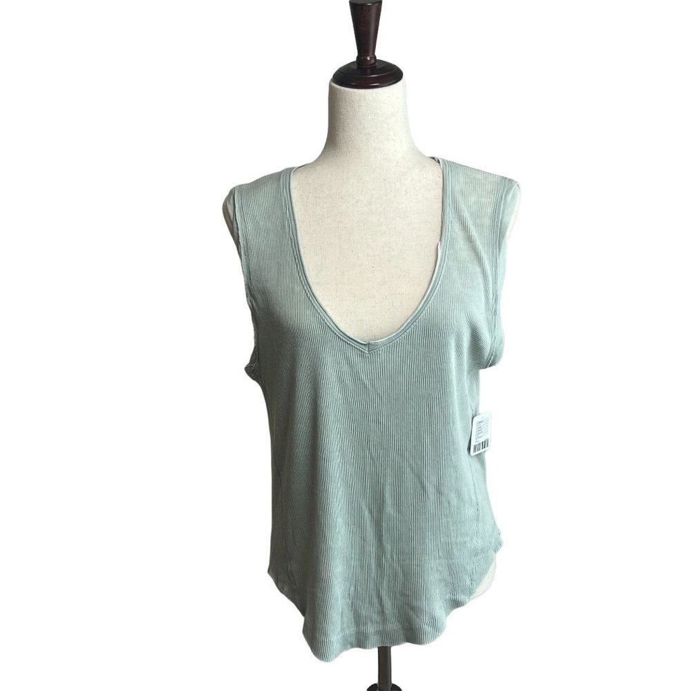 Free People We The Free, Women's Sleeveless T-Shirt, Mint Green, Small